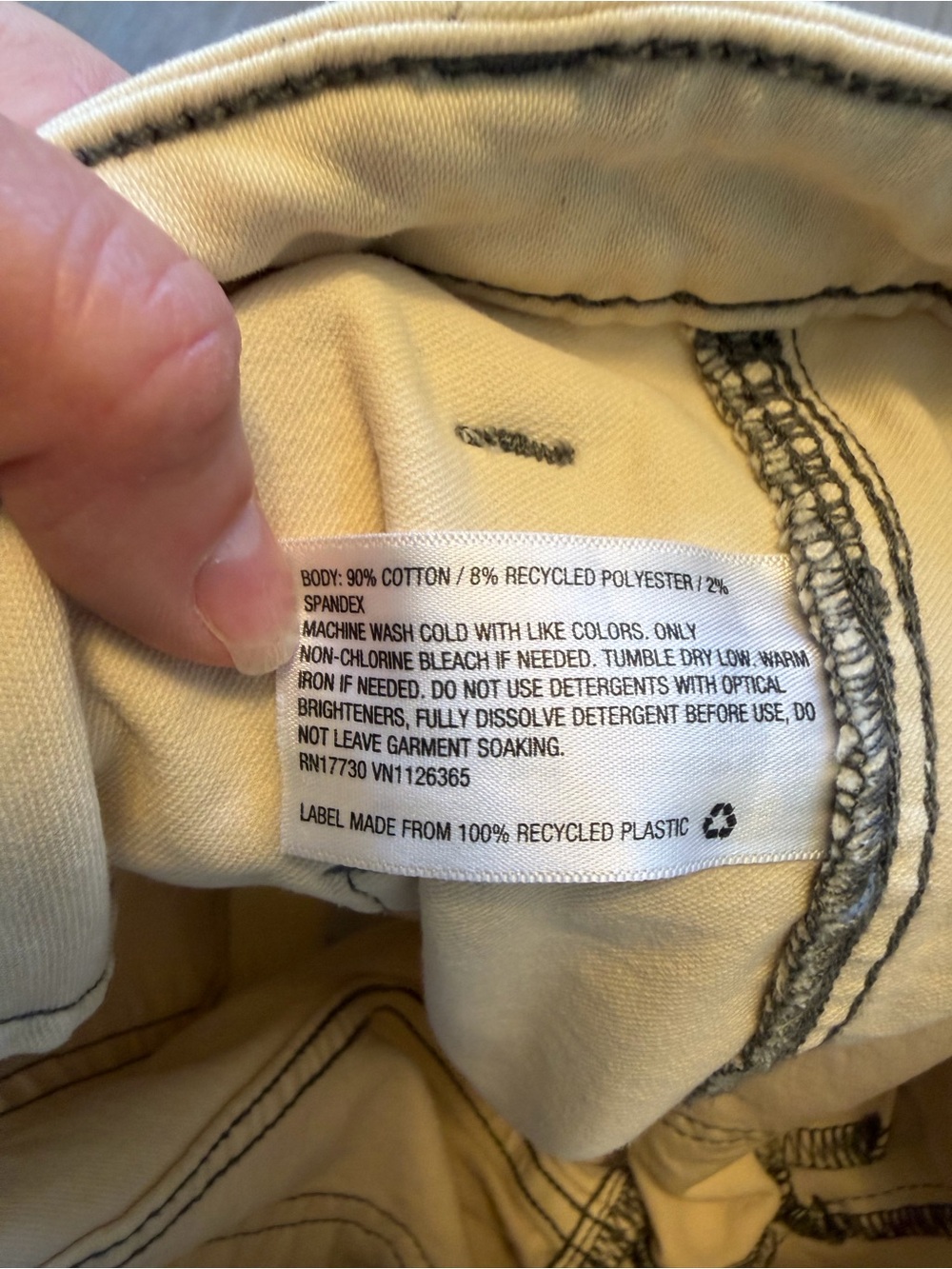 Universal Thread High Rise Midi Shorts Cream Size 2 - Picture 5 of 6